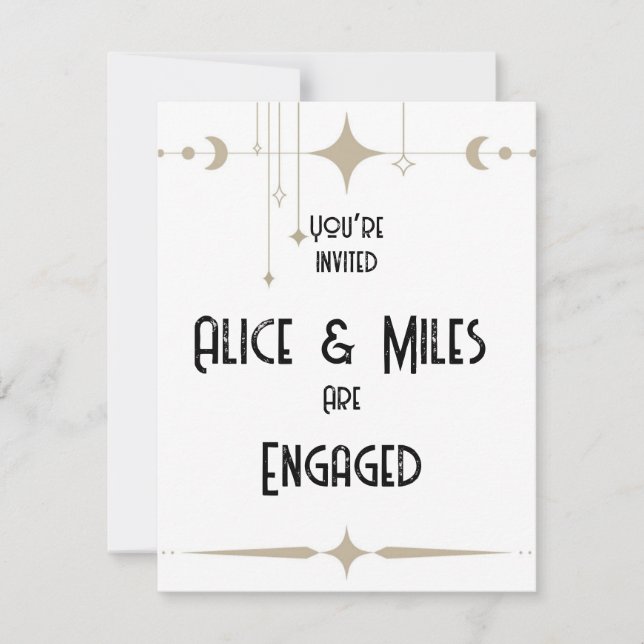 Invitation Simple Shimmer (Devant)