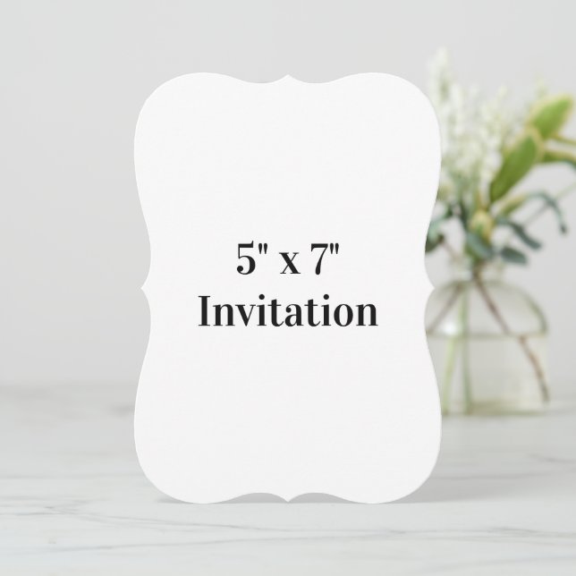 Invitation Simple support de promotion de marque 5" x 7"  (Debout devant)