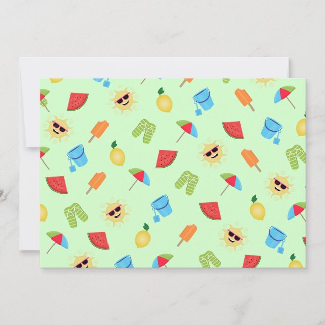 Invitation Simplement été (Devant)