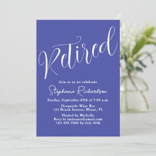 Invitation Simplement Moderne Lavande Retraite