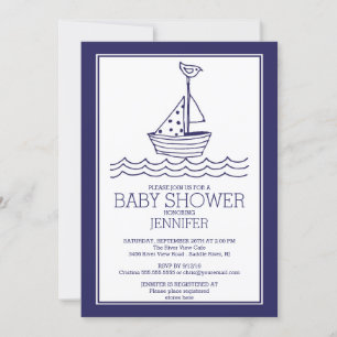 Invitation Simplement Parfait Baby shower nautique