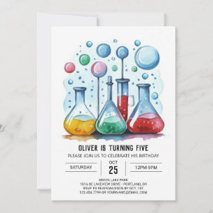 Invitation Simples chercheurs en laboratoire Anniversaire
