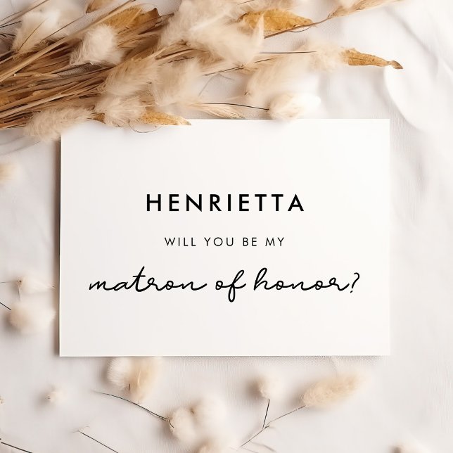 Invitation Simples seras-tu ma Mère d'honneur ? (Créateur téléchargé)