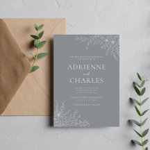 Simplicité Florale 1 Mariage Gris Minimal Pierre