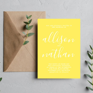 Invitation Simplicité réelle 1 Mariage minimaliste de tournes