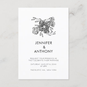 Invitation Simplicité rustique