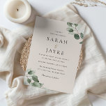 Invitation Simply Elegant Minimal Green Leaf Wedding<br><div class="desc">Simply Elegant Minimal Green Leaf Wedding Invitation

See matching collection in our Niche and Nest Store</div>