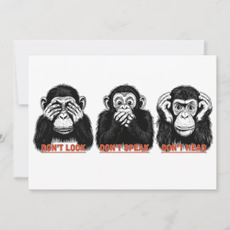 Invitation singes sages