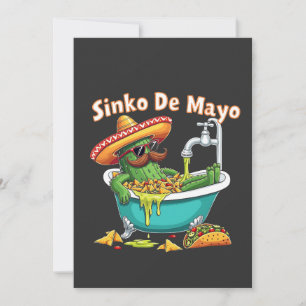 Invitation Sinko de Mayo"Drôle de Cactus de Cinco de Mayo 