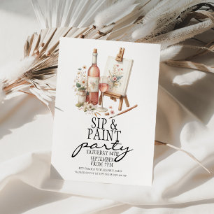 Invitation Sip and Paint Party