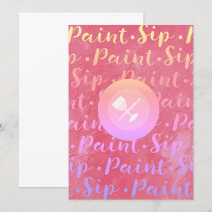 Invitation Sip et peinture