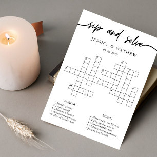 Invitation Sip personnalisé et mot-clé de Fête des mariées de