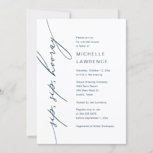 Invitation Sip, Sip, Hooray, Fête de la Fête des mariées