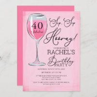 Sip Sip Hooray Vin Rose Anniversaire