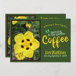 Invitation Sip Smile & Celebrate Coffee Morning in the Garden