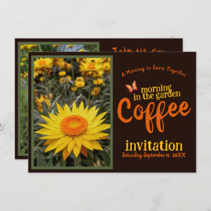 Invitation Sip Smile & Celebrate Coffee Morning in the Garden