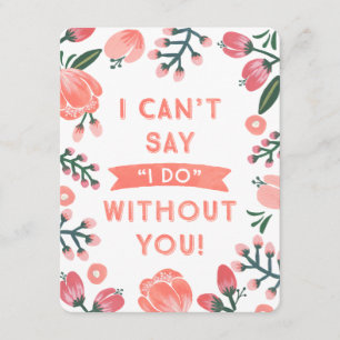 Invitation Sirène Florale   Bridesmaid