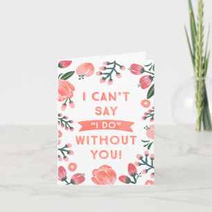 Invitation Sirène Florale   Bridesmaid