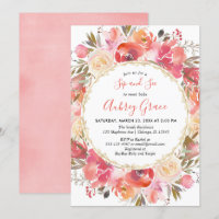 Sirotez et voyez l'aquarelle florale rose de