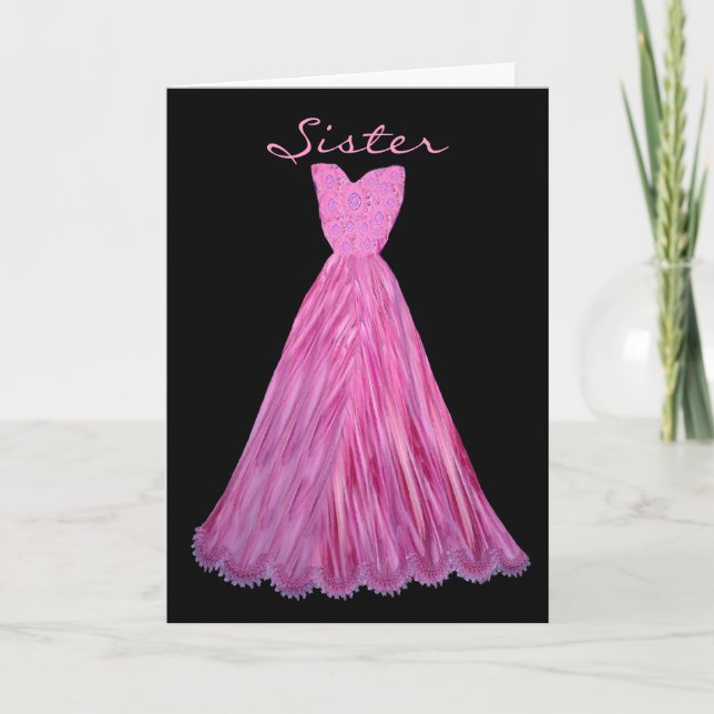 Invitation SISTER Be My Bridesmaid (Devant)