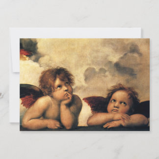 Invitation Sistine Madonna Angels par Raphael Mariage