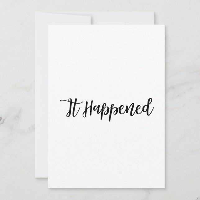 Invitation Site Web de Réponse au Mariage Simple Script Récep (Devant)