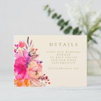 Site Web Mariage Floral Pink numérique