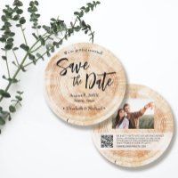 Site Web Mariage rustique QR Code Photo personnali