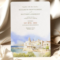 Sitges Espagne Aquarelle Destination Mariage