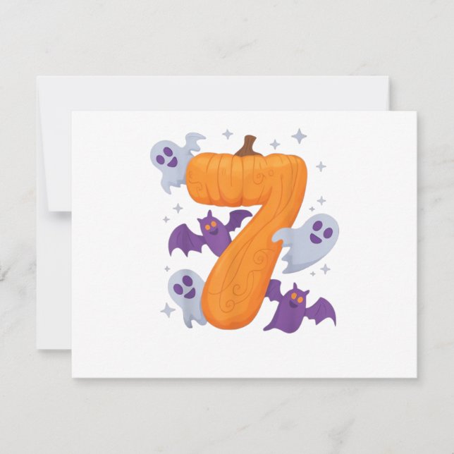 Invitation Six Sept Mème 6 7 Couple costume Halloween (Devant)