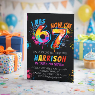 Invitation Six Sept Party Anniversaire