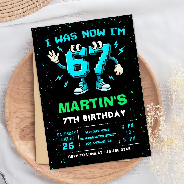 Invitation Six Seven Meme 6 7 Anniversaire (Créateur téléchargé)