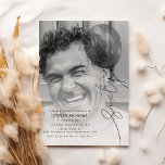 Invitation Sixty Balloon String | Photo 60th Birthday Party<br><div class="desc">Embrace the 60th chapter of your life with our trendy and unique birthday invitations. With chic typography and a 'sixty' balloon string over a photo background,  our invites are sure to set the tone for a birthday party that will be remembered for years to come.</div>