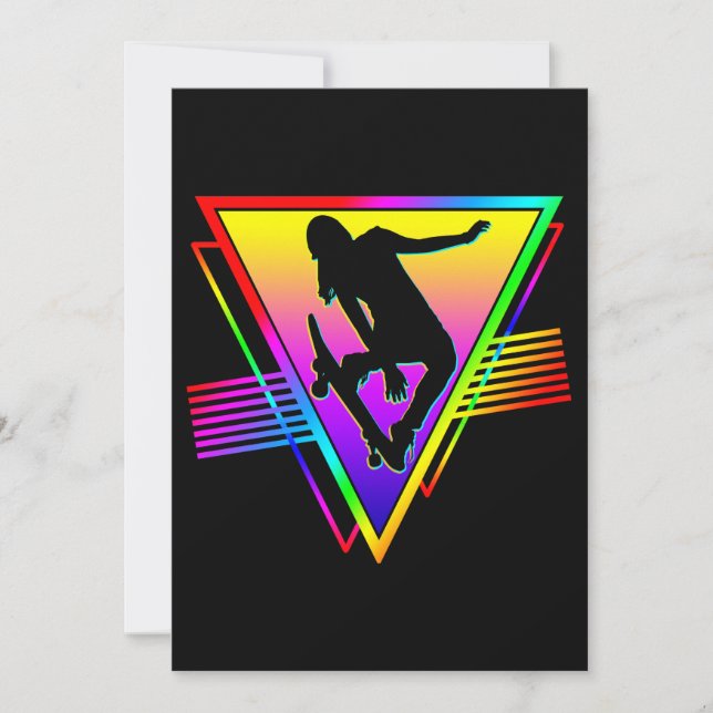 Invitation Skate de ski rétrospectif (Devant)