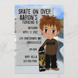 Invitation Skateboard Party