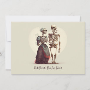 Invitation Skeleton Couple Mariage