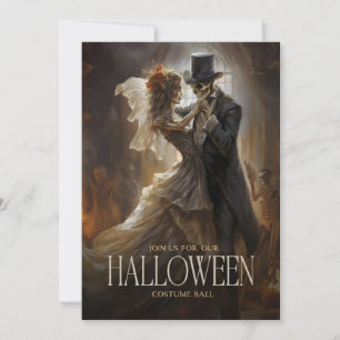Invitation Skeleton Mariée Groom Couple Adulte Halloween Part