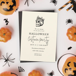 Invitation Skeleton vintage Etché King Halloween Party