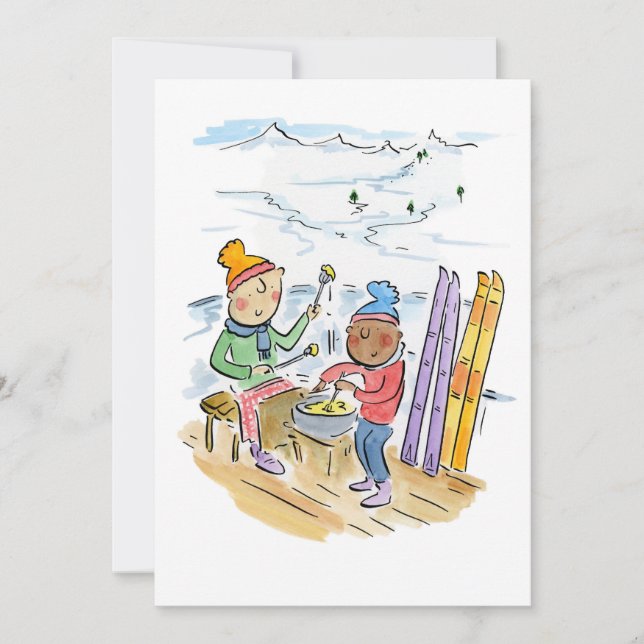 Invitation Ski Apres (Devant)