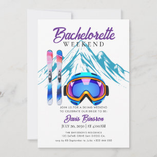 Invitation ski nautique week-end bachelorette