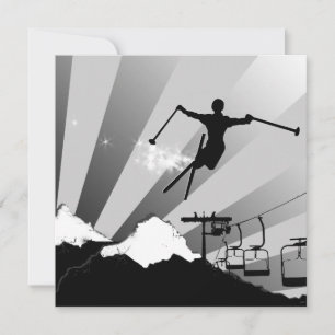 Invitation ski : piste en poudre