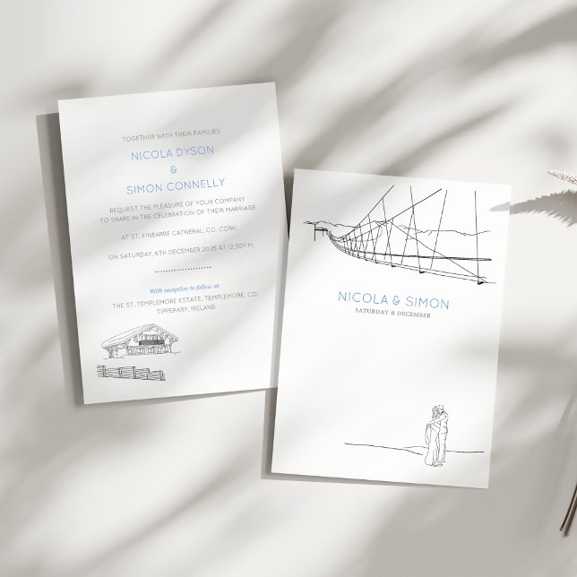 Invitation Ski Resort Couple In Loy Wintery Mountain Chalet (Sample)