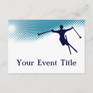 Invitation skieur de ciel