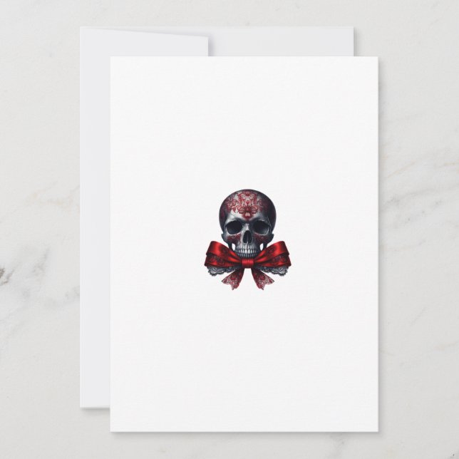 Invitation skull gothic  (Devant)