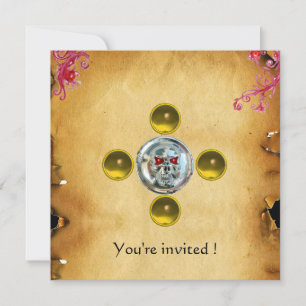 Invitation SKULL RIDERS topaz