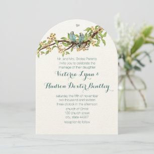 Invitation Sky Blue Yellow Sunny Elegance Inséparable Mariage