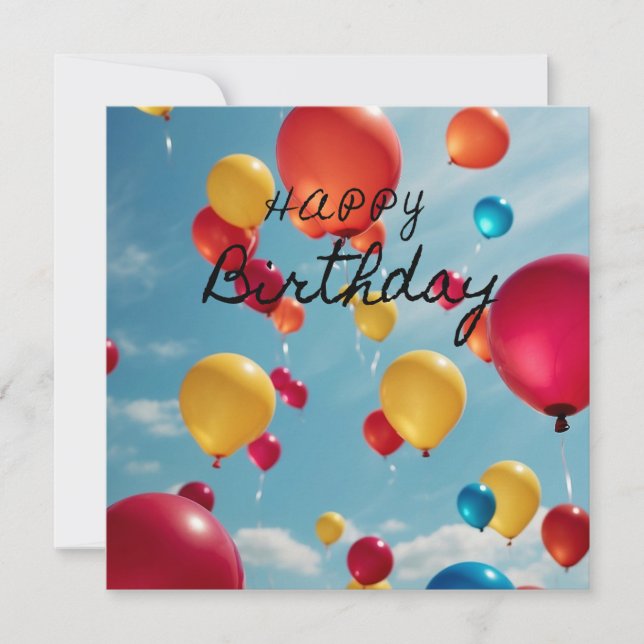 Invitation Sky High Celebrations : Une explosion de voeux d'a (Devant)