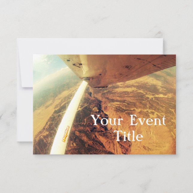 Invitation skydive plat parfait de photo petit (Devant)