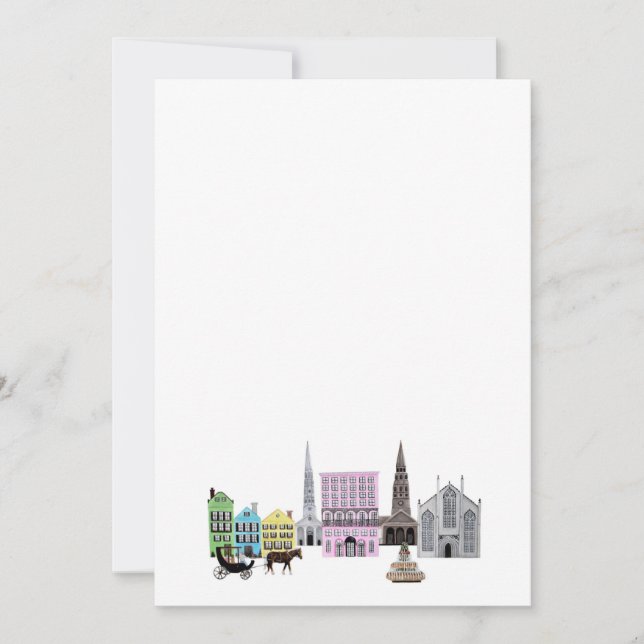 Invitation skyline charleston (Devant)