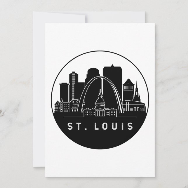 Invitation Skyline de Saint-Louis Missouri (Devant)